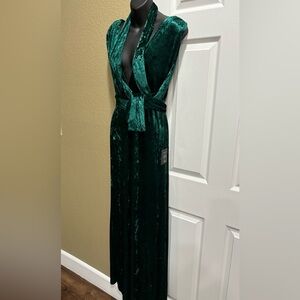 Lulus velour wrapping dress size m